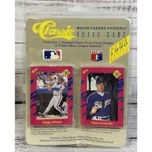 Classic MLB Board Game 1990 Travel Edition Baseball Trivia New Damaged Package